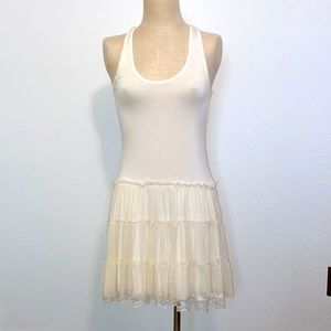 White slip dress